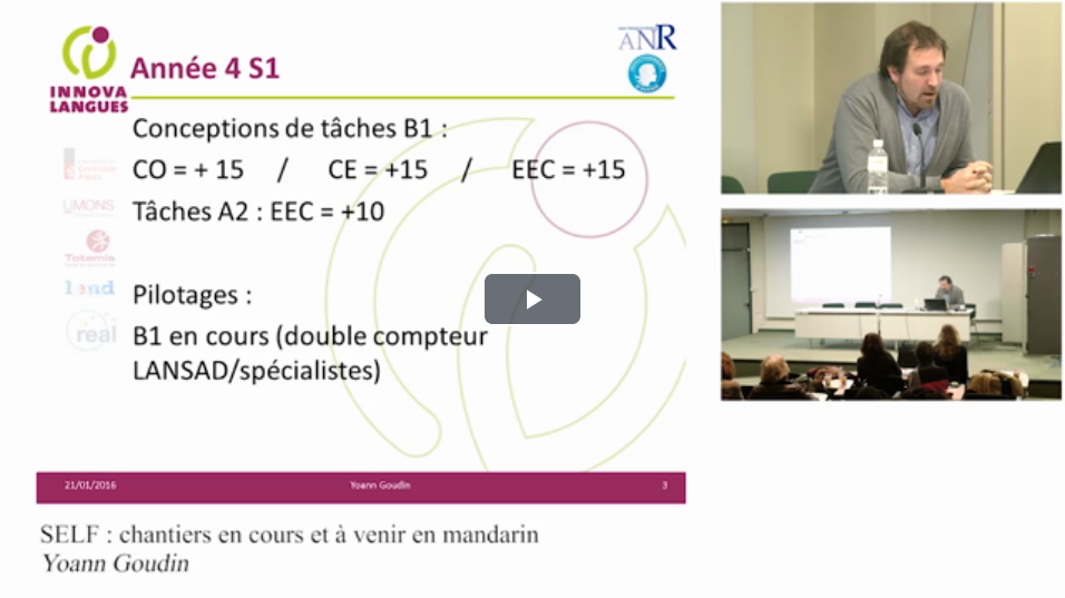 SELF mandarin chantiers en cours et a venir